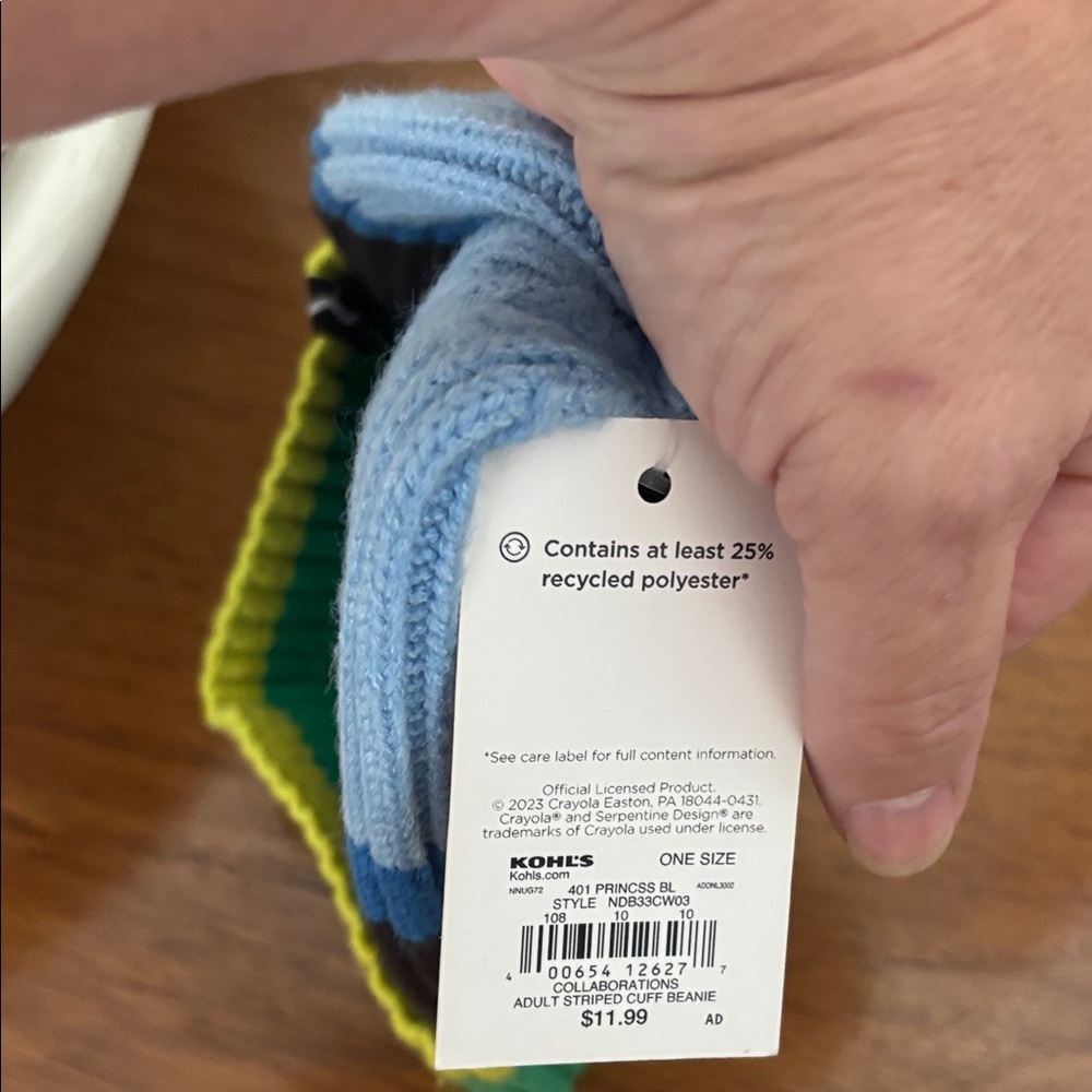 Crayola x Kohl's Vibrant Striped Beanie - Picture 4 of 9